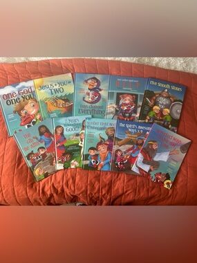 Children's Bible Story Book Set  of 10 Colorful Illustrated Stories for Kids